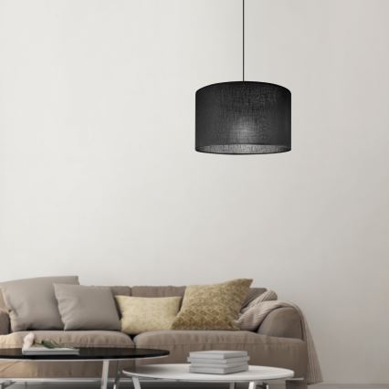 Brilagi - Hanglamp aan een koord ANTHONY 1xE27/60W/230V eiken/zwart