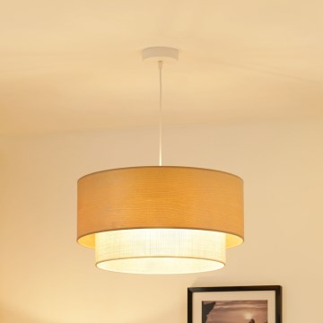 Brilagi - Hanglamp aan een koord ARIZONA BOHO 1xE27/15W/230V diameter 45 cm beige/wit