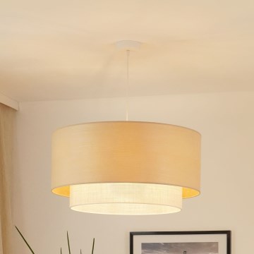 Brilagi - Hanglamp aan een koord ARIZONA BOHO 1xE27/15W/230V diameter 60 cm beige/wit