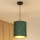 Brilagi - Hanglamp aan een koord BOSTON ROLLER 1xE27/15W/230V diameter 21 cm stro groen/goud