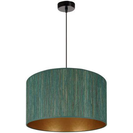 Brilagi - Hanglamp aan een koord BOSTON ROLLER 1xE27/15W/230V diameter 45 cm stro groen/goud