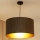 Brilagi - Hanglamp aan een koord BOSTON ROLLER 1xE27/15W/230V diameter 45 cm stro bruin/goud