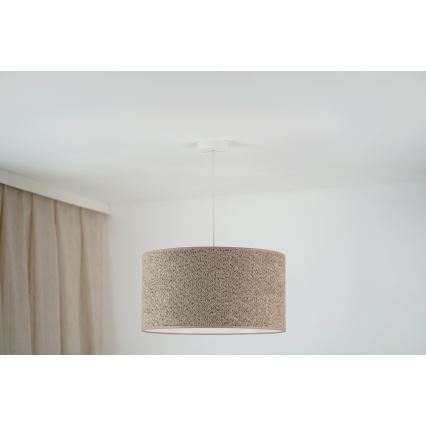 Brilagi - Hanglamp aan een koord BOUCLE ROLLER 1xE27/15W/230V diameter 45 cm bruin