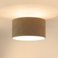 Brilagi - Hanglamp aan een koord BOUCLE ROLLER 1xE27/15W/230V diameter 45 cm bruin