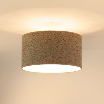 Brilagi - Hanglamp aan een koord BOUCLE ROLLER 1xE27/15W/230V diameter 45 cm bruin