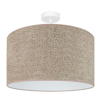 Brilagi - Hanglamp aan een koord BOUCLE ROLLER 1xE27/15W/230V diameter 45 cm bruin