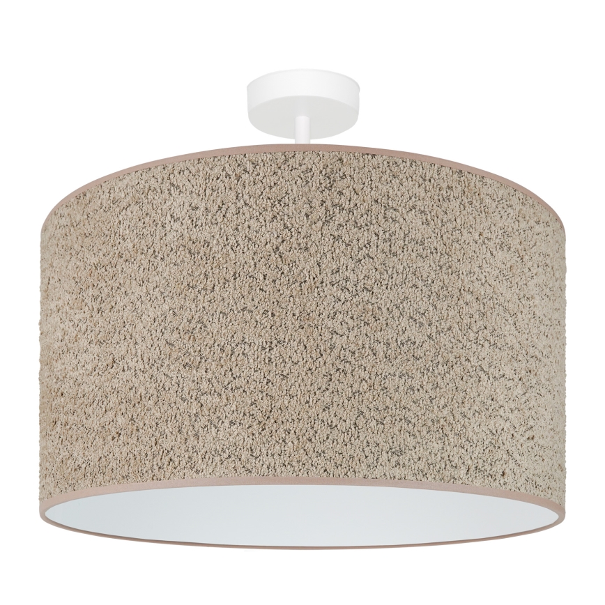 Brilagi - Hanglamp aan een koord BOUCLE ROLLER 1xE27/15W/230V diameter 45 cm bruin