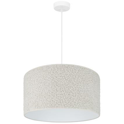 Brilagi - Hanglamp aan een koord BOUCLE ROLLER 1xE27/15W/230V diameter 45 cm crème