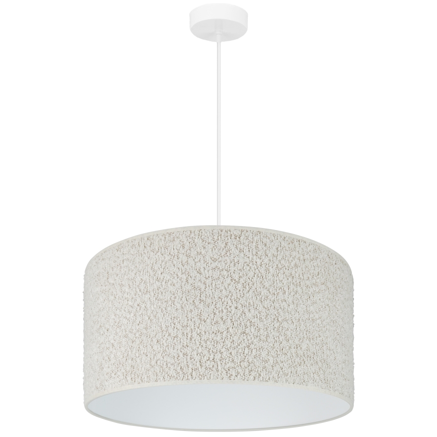 Brilagi - Hanglamp aan een koord BOUCLE ROLLER 1xE27/15W/230V diameter 45 cm crème