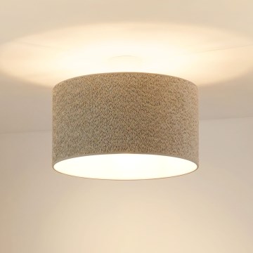 Brilagi - Hanglamp aan een koord BOUCLE ROLLER 1xE27/15W/230V diameter 45 cm grijs