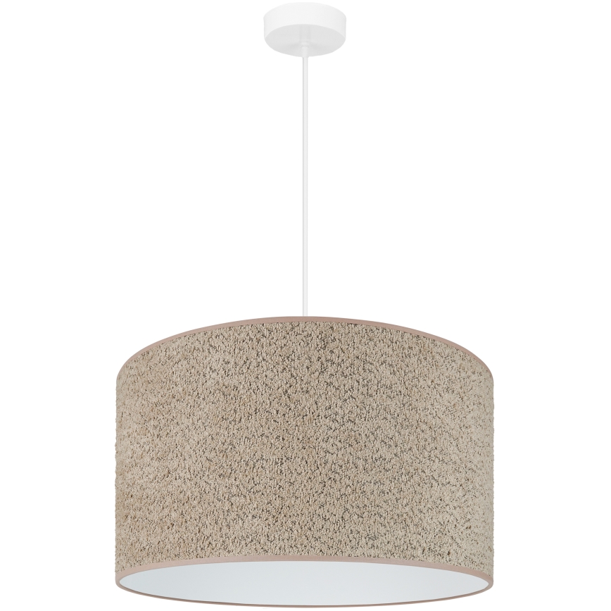 Brilagi - Hanglamp aan een koord BOUCLE ROLLER 1xE27/15W/230V diameter 50 cm bruin