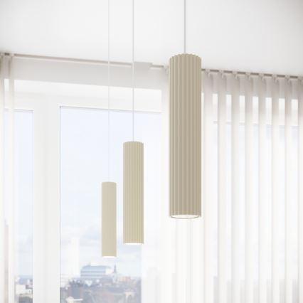 Brilagi - Hanglamp aan een koord CRESTO 1xGU10/10W/230V crème