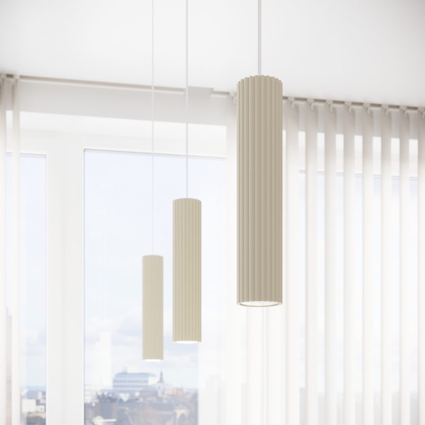 Brilagi - Hanglamp aan een koord CRESTO 1xGU10/10W/230V crème