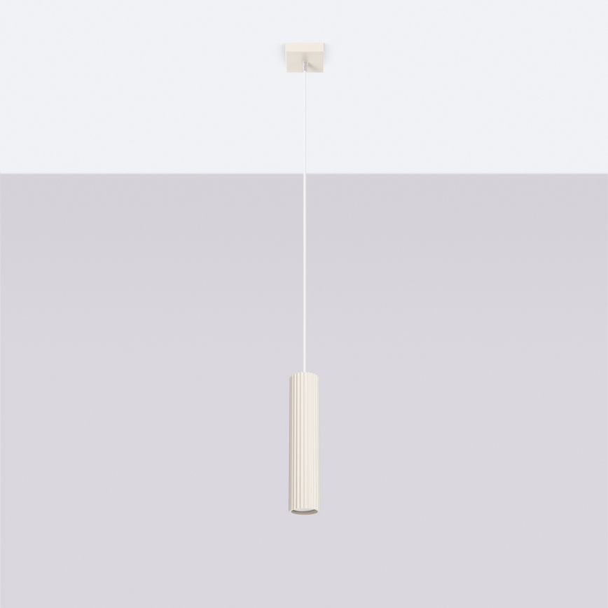 Brilagi - Hanglamp aan een koord CRESTO 1xGU10/10W/230V crème