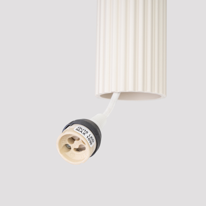 Brilagi - Hanglamp aan een koord CRESTO 1xGU10/10W/230V crème