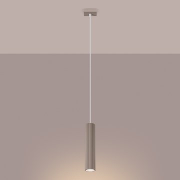 Brilagi - Hanglamp aan een koord CRESTO 1xGU10/10W/230V taupe