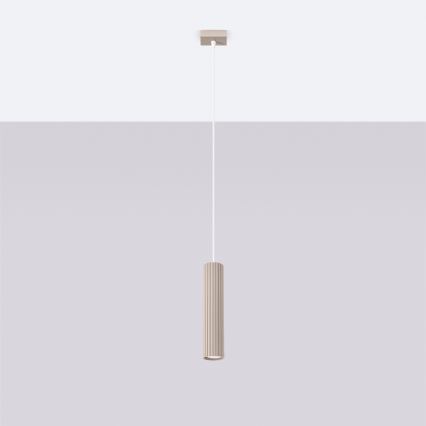 Brilagi - Hanglamp aan een koord CRESTO 1xGU10/10W/230V taupe