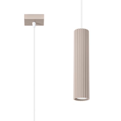 Brilagi - Hanglamp aan een koord CRESTO 1xGU10/10W/230V taupe