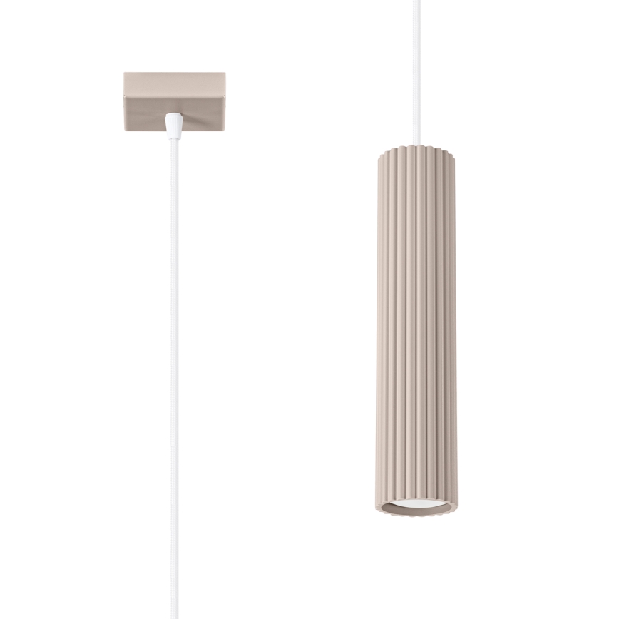 Brilagi - Hanglamp aan een koord CRESTO 1xGU10/10W/230V taupe
