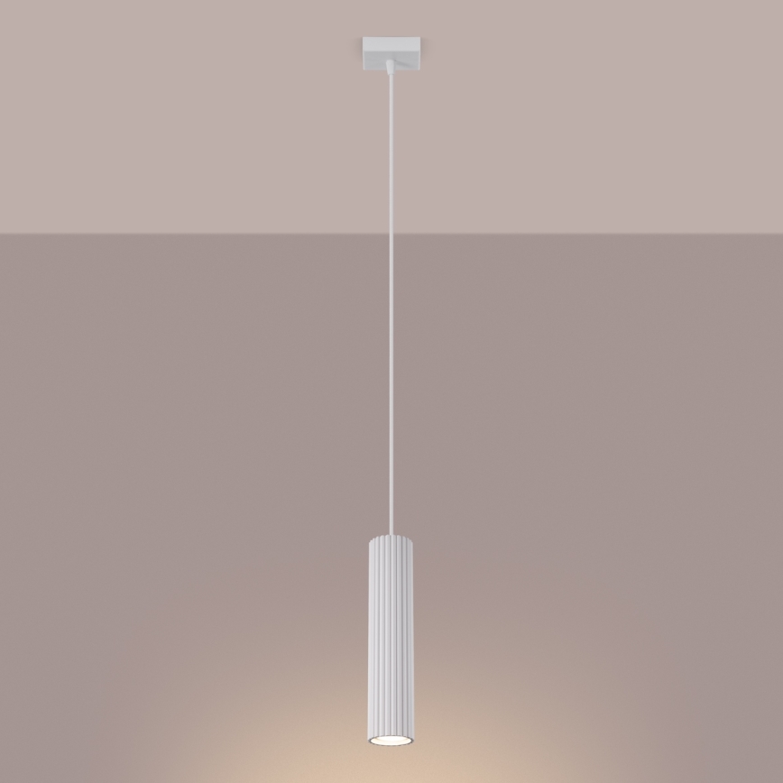 Brilagi - Hanglamp aan een koord CRESTO 1xGU10/10W/230V wit