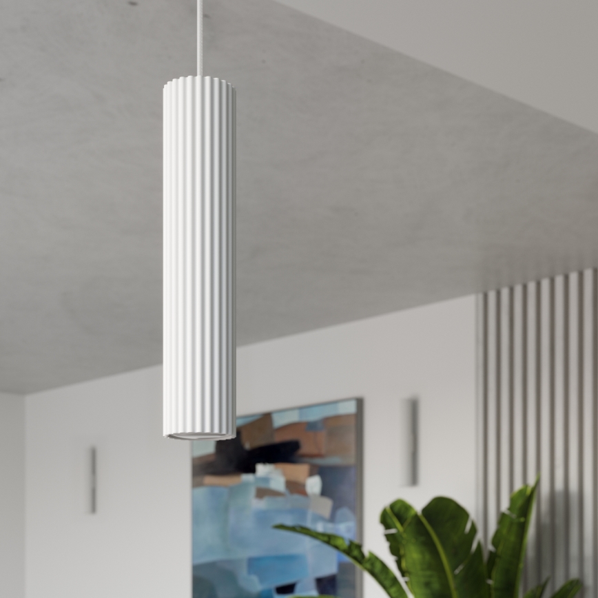 Brilagi - Hanglamp aan een koord CRESTO 1xGU10/10W/230V wit