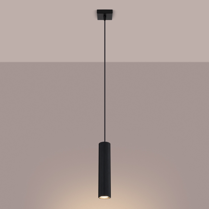 Brilagi - Hanglamp aan een koord CRESTO 1xGU10/10W/230V zwart
