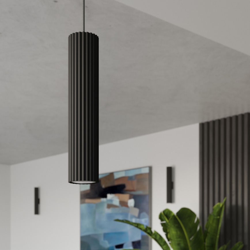Brilagi - Hanglamp aan een koord CRESTO 1xGU10/10W/230V zwart