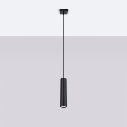 Brilagi - Hanglamp aan een koord CRESTO 1xGU10/10W/230V zwart