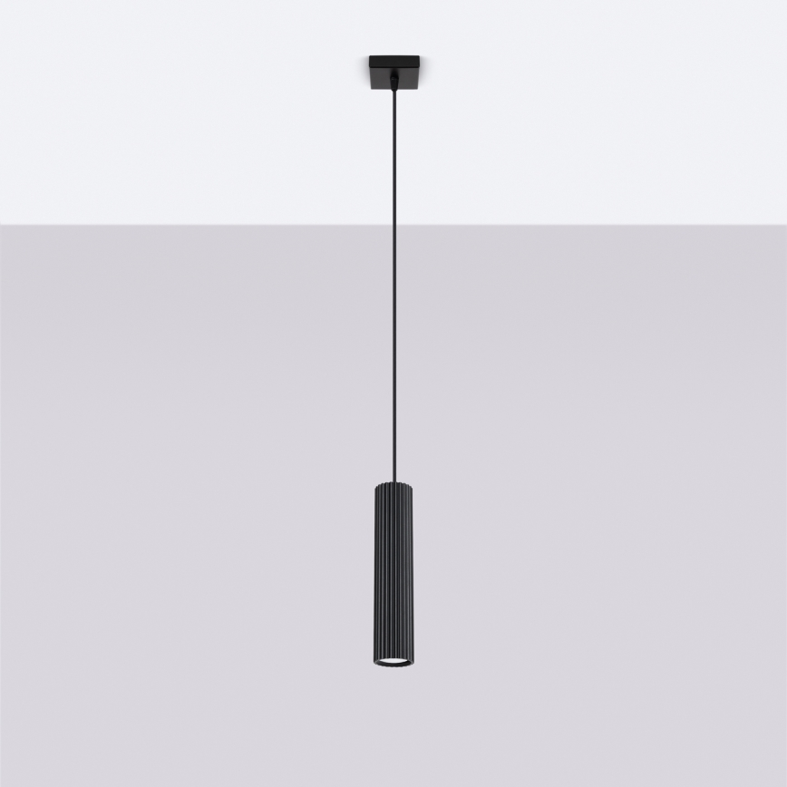 Brilagi - Hanglamp aan een koord CRESTO 1xGU10/10W/230V zwart