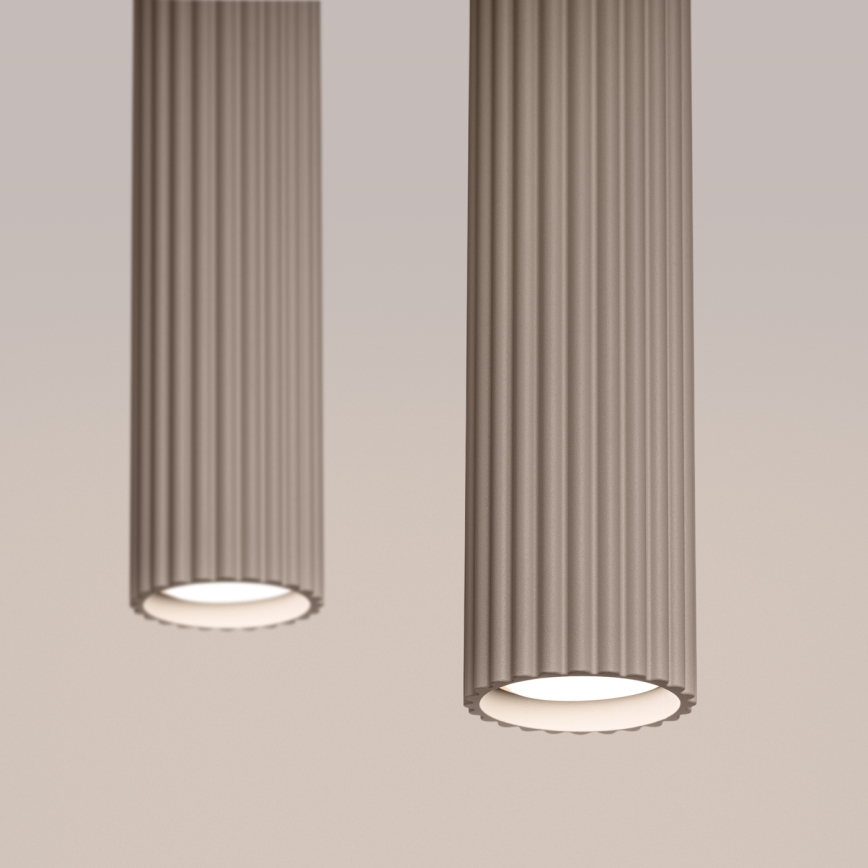 Brilagi - Hanglamp aan een koord CRESTO 2xGU10/10W/230V taupe