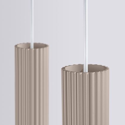 Brilagi - Hanglamp aan een koord CRESTO 2xGU10/10W/230V taupe