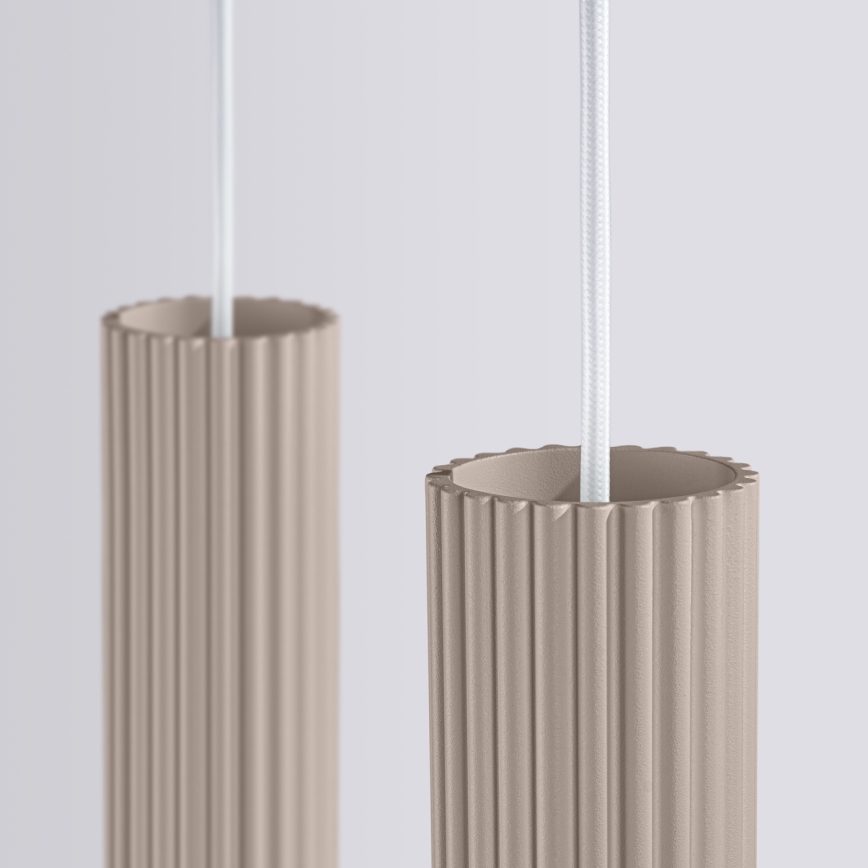 Brilagi - Hanglamp aan een koord CRESTO 2xGU10/10W/230V taupe