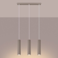 Brilagi - Hanglamp aan een koord CRESTO 3xGU10/10W/230V taupe