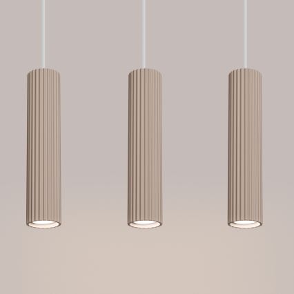Brilagi - Hanglamp aan een koord CRESTO 3xGU10/10W/230V taupe