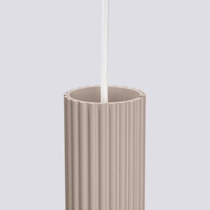 Brilagi - Hanglamp aan een koord CRESTO 3xGU10/10W/230V taupe