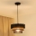 Brilagi - Hanglamp aan een koord DAKOTA LUNETA 1xE27/15W/230V diameter 25 cm zwart/beige