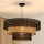 Brilagi - Hanglamp aan een koord DAKOTA LUNETA 1xE27/15W/230V diameter 60 cm zwart/beige