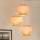 Brilagi - Hanglamp aan een koord DALLAS 3xE27/15W/230V bruin/crème/wit