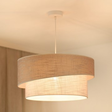 Brilagi - Hanglamp aan een koord DOVER SHINE 1xE27/15W/230V diameter 50 cm grijs/crème