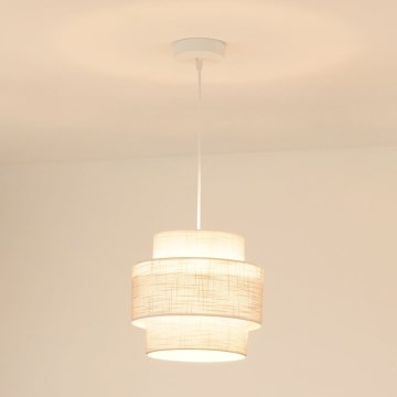 Brilagi - Hanglamp aan een koord DOVER SPACE 1xE27/15W/230V diameter 25 cm grijs/crème