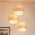 Brilagi - Hanglamp aan een koord DOVER SPACE 3xE27/15W/230V grijs/crème