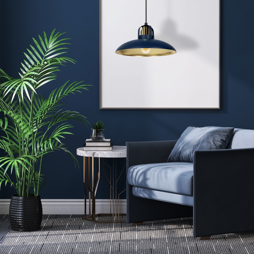Brilagi - Hanglamp aan een koord FLAMENGO 1xE27/60W/230V blauw