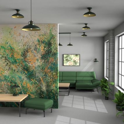 Brilagi - Hanglamp aan een koord FLAMENGO 1xE27/60W/230V groen