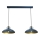 Brilagi - Hanglamp aan een koord FLAMENGO 2xE27/60W/230V blauw