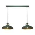 Brilagi - Hanglamp aan een koord FLAMENGO 2xE27/60W/230V groen
