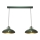 Brilagi - Hanglamp aan een koord FLAMENGO 2xE27/60W/230V groen