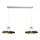 Brilagi - Hanglamp aan een koord FLAMENGO 2xE27/60W/230V wit