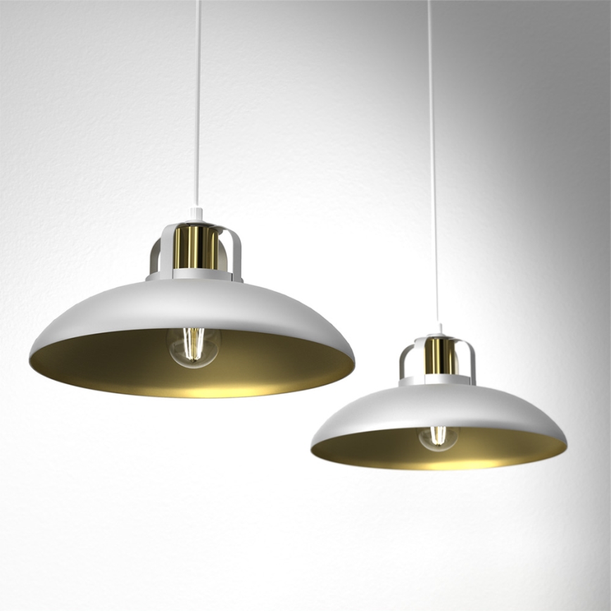 Brilagi - Hanglamp aan een koord FLAMENGO 2xE27/60W/230V wit