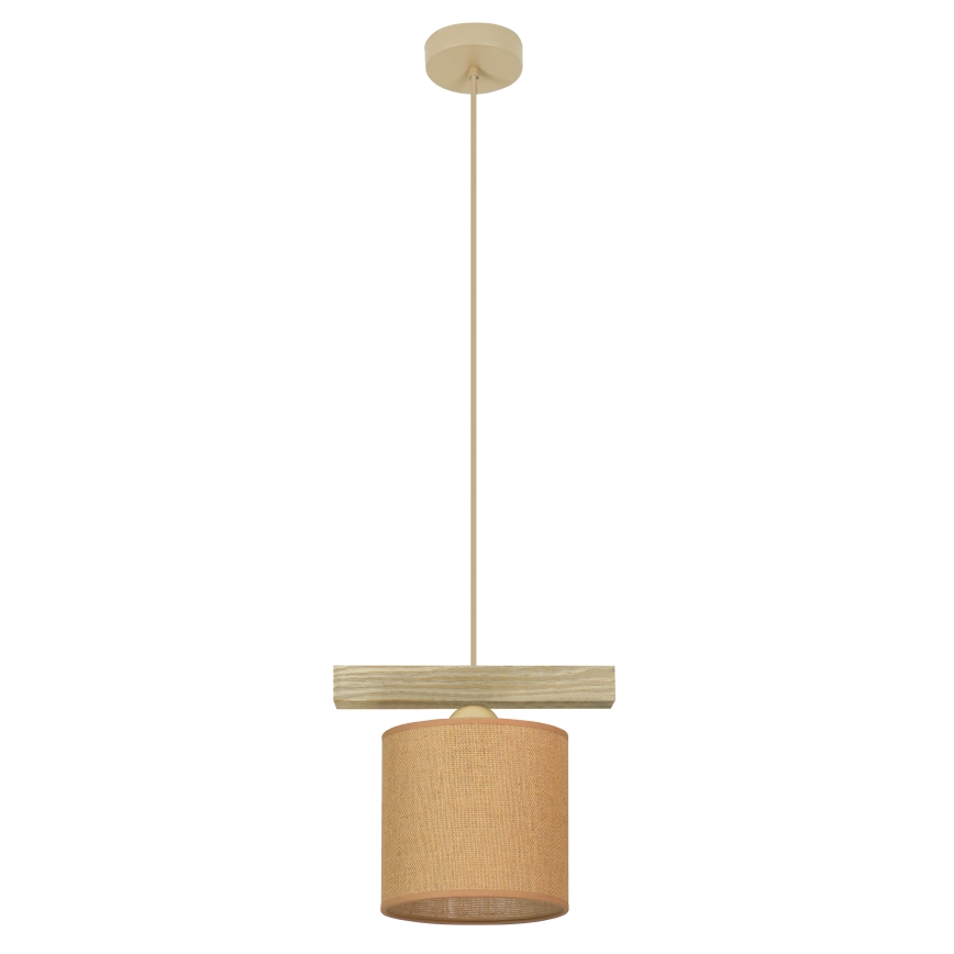 Brilagi - Hanglamp aan een koord FOREST 1xE27/15W/230V grenen/bruin