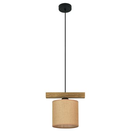 Brilagi - Hanglamp aan een koord FOREST 1xE27/15W/230V grenen/bruin/zwart